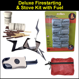 Deluxe Survival Fire Starting and Stove Kit