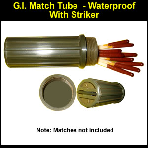 Tactical Military Match Tube Holder
