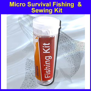 Micro Survival Fishing & Sewing Kit