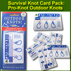 Pro-Knot Survival Knot Tying Reference Cards