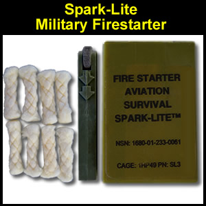Spark-Lite Military Edition Fire Starter and Tinder Quik