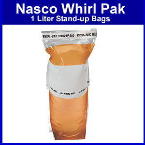 WhirlPak 1 Liter Stand Up Bags  - 3 Pack