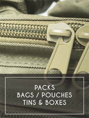 (13) Packs / Bags / Pouches / Tins & Boxes