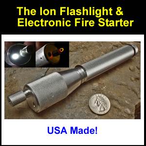 ION Flashlight & Electronic Firestarter (ion)