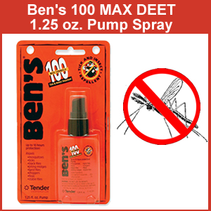 Bens 100 Max DEET 1.25 oz Pump Spray (SM0165-7070) | SurvivalMetrics ...