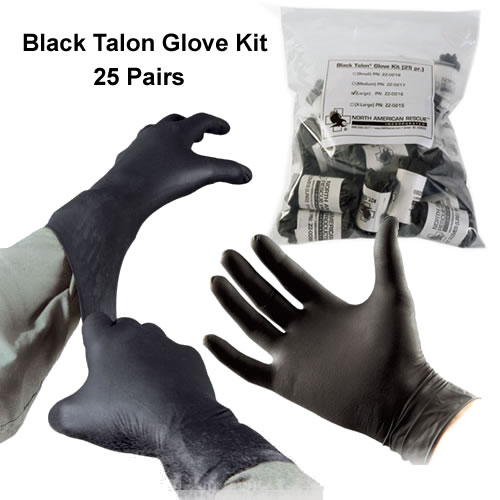 Black Talon Tactical Glove Kit (25 qty) (zz021518) SurvivalMetrics