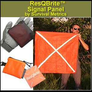 Survival Metrics Small ResQBrite Signal Panel Size Small Panel measures 2 ft.