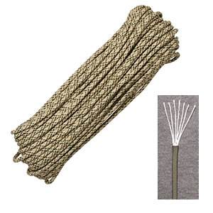 Marbles Outdoors Genuine 550 Parachute Cord 7-Strand - 100 ft- Desert (SM RG1050H)