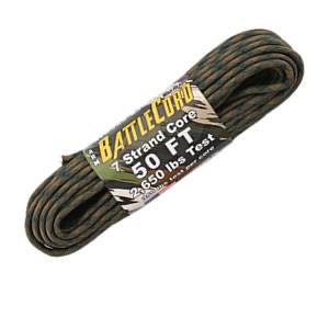 BattleCord 2,650 lb. Test Cord - 50 ft. - Woodland Camo (SMRG1126)