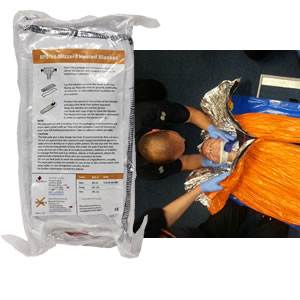 Blizzard Survival Blanket with Heat Pads - Orange (BPS-16-O)