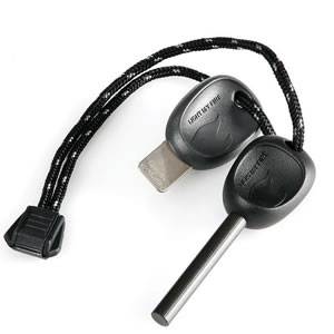Swedish Firesteel Scout 2.0 with Emergency Whistle - Black (S-FSSC2 - Black)