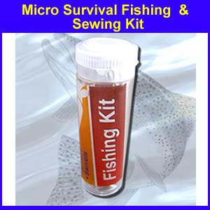 Micro Survival Fishing & Sewing Kit (microfish)