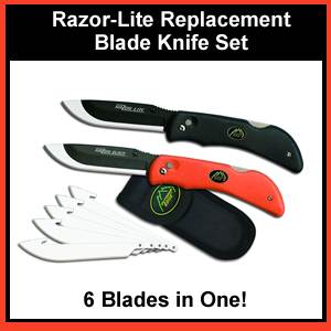 Razor-Lite Replacement Blade Knife System With 6 Blades (RB-10-20-C)
