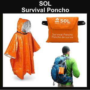 SOL Survival Poncho (SM0140-6000)