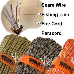 Titan SurvivorCord - 100 Ft - Para/Fish/Snare/Fire (Survivorcord)