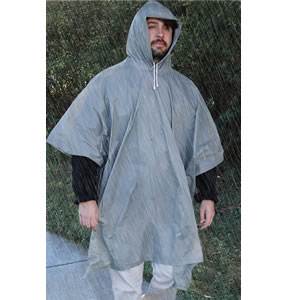 All-Weather Emergency Poncho - Adult - Grey (SM-20-RNW0002-02)