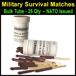 Survival Matches Bulk Tube