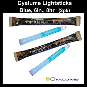 20 Cyalume Chemlight Blu - Luce Chimica Tattica British Army 8 Ore - Sigillate Nuove